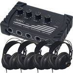 CAD HP310 4-User Headphone Listening Bundle