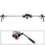 Cinevate Inc 35" Atlas 30 Slider With Legs & Manfrotto 502HD Head/Base 3/8"-16 Kit