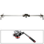 Cinevate Inc 47" Atlas 30 Slider With Legs & Manfrotto 502HD Head/Base 3/8"-16 Kit