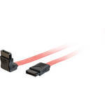 CablesToGo 7-pin 180- to 90-Degree 1-Device Serial ATA Cable - 36"