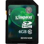 Kingston 4GB SDHC Entry Level Class 10 Memory Card