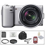 Sony Alpha NEX-5N Digital Camera & 18-55mm Lens (Silver) with Deluxe Accessory Kit