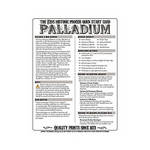 F295 Historic Process Laminated Reference Card for Palladium