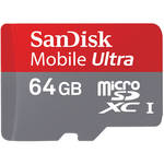 SanDisk 64GB Mobile Ultra MicroSDXC Memory Card (Class 6)