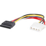 CablesToGo 6" (0.15 m) 15-Pin Serial ATA Female to LP4 Female Power Cable
