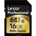 Lexar 16GB SDHC-UHS-1 MEMORY CARD (600X)