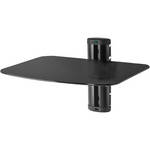Peerless Industries AV WALL SHELF SINGLE GLASS - BLACK