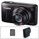 Canon PowerShot SX260 HS Digital Camera (Black) with Basic Accessory Kit