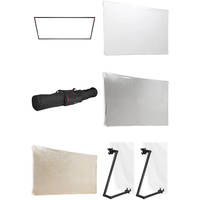 Photoflex Reflector Kit #1 - 39x72" PVC, Legs