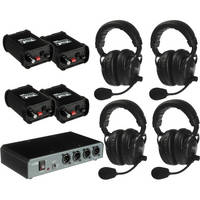 PortaCom COM-40FC - Sistema de Intercomunica��o de 4 Headsets