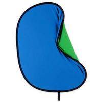 Westcott 3x4' Sheet Collapsible 2-in-1 Muslin Background - Chromakey Blue/Green