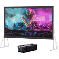 Da-Lite 92108 Heavy Duty Truss Deluxe Fast-Fold Portable Projection Screen (11 x 19')