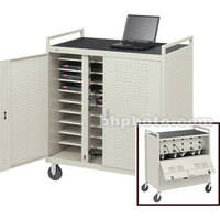 Bretford Laptop Computer Storage Cart for 18 Units w/ 2 UL-Listed 9-Outlet Elec. Units