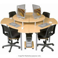 Balt Corner Desk Cluster (2 Right, 2 Left), Model 89836 (Teak)