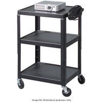 Balt Adjustable A/V Utility Cart, Model 85892 (Black)