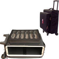 Gator Cases GRBW-3U+6W Rolling Rack Bag/Wireless Microphone Bag