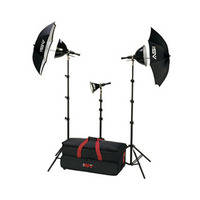 Smith-Victor K6RC 3-Light 1250 Watt Adapta-Light Home Portrait Kit (120VAC)