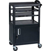 Balt Dual Adjustable Laptop Cart (Black)