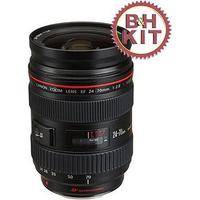 Canon Lente 24-70mm f/2.8L USM AF com Capa de Lente LensCoat e Hoodie (Preto)