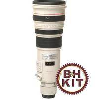 Canon 500mm f/4L IS USM AF Lens w/LensCoat Lens Cover (White) & Hoodie (Black)