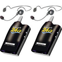 Eartec 2 Beltpacks Simultalk 24G c/ Headsets Cyber 