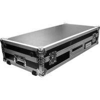 Marathon MA-DJ10W-BATTLE  Flight Road Coffin Case (Black and Chrome)
