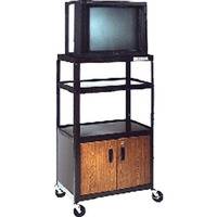 Advance AV5CM-54J PixMobile Arc-Welded TV Cart with Metal Cabinet