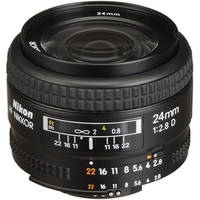 Nikon Wide Angle AF Nikkor 24mm f/2.8D Autofocus Lens