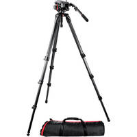 Manfrotto 504HD Head w/536 3-Stage Carbon Fiber Tripod System
