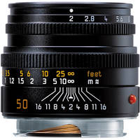 Leica 50mm f/2.0 Summicron M Manual Focus Lens (6-Bit) - Black