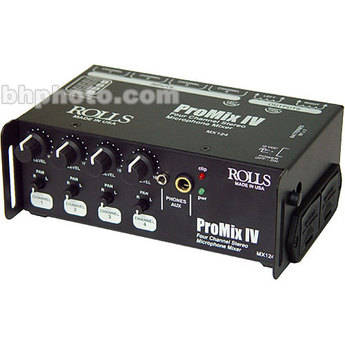 Rolls MX124 - Mixer Est�reo Port�til de 4 Canais