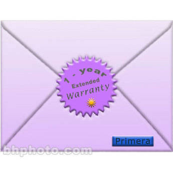 Primera 1-Year Extended Warranty for Bravo II DVD Disc Publisher