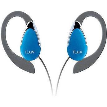 iLuv i201 - Fones de Ouvido tipo Clipe de Orelha Leves (Azuis)