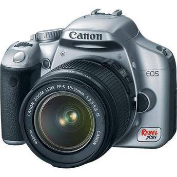 Canon EOS Rebel XSi (a.k.a. 450D) SLR Digital Camera Kit (Silver) with 18-55mm IS Lens 