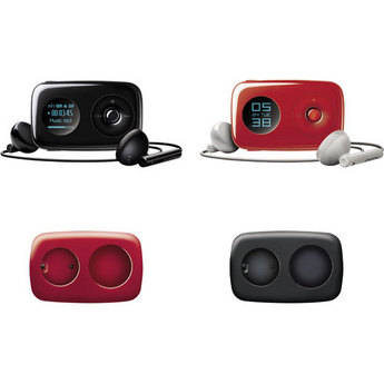 Creative Labs Zen Stone Plus 2GB MP3 Player (2 Pack)  (Red + Black) & 2 Skins (Red&Black)