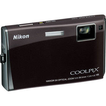 Nikon C�mera Digital Coolpix S60 (Preto Espresso)