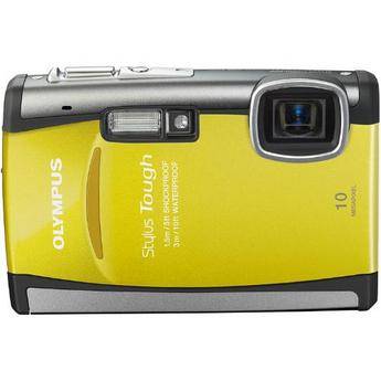 Olympus C�mera Digital � Prova d'�gua Stylus Tough-6000 (Amarela)