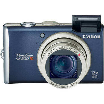 Canon PowerShot SX200 IS Digital Camera (Blue)