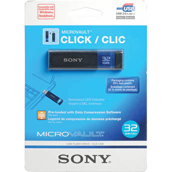 Sony Micro Vault Click 32GB USB Flash Drive