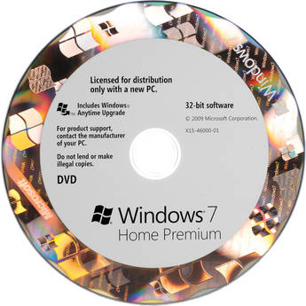 Microsoft Windows 7 Home Premium   (32-bit) (OEM) 