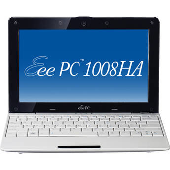 ASUS Computador Netbook Eee PC 1008HA-PU17 Seashell (Branco-P�rola)
