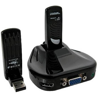 Cables Unlimited Wireless USB to HDMI & VGA Adapter with Audio