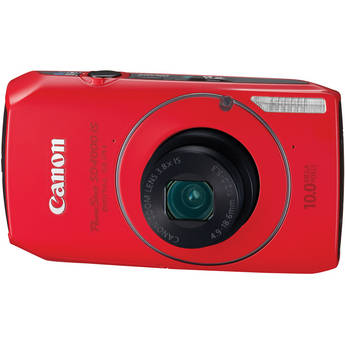 Canon PowerShot SD4000 IS Digital ELPH Camera (Red)