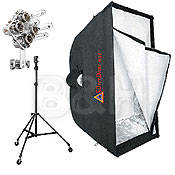 Photoflex 4-Starlite QL 1 SilverDome Softbox Light Kit (120V)
