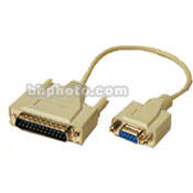 Pipeline-Digital RS-422 9-pin Female to Sony RS-232 25-pin Male Adapter (Short)
