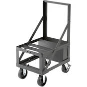 Da-Lite Base Plate Cart, Model BPC46 (Black Powder Coat)