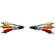 Hosa Technology 3 RCA Male to 3 RCA Male Audio Video Cable - 13'