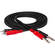 Hosa Technology Two 1/4" Male to Two RCA Male Unbalanced Cable (Molded) - 6.6'