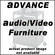Advance Prateleira Pixmate base larga de 20x30 polegadas (50,8 x 76,2cm) (PLA) preto