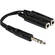 Hosa Technology Cabo Y de Fone (1/4") Macho Est�reo para 2 Plugues Fone (1/4") F�mea Est�reo - 6 polegadas (15,24cm)